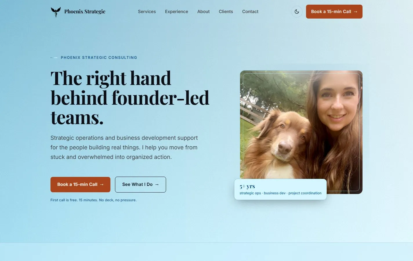The phoenixstrategic.co home page